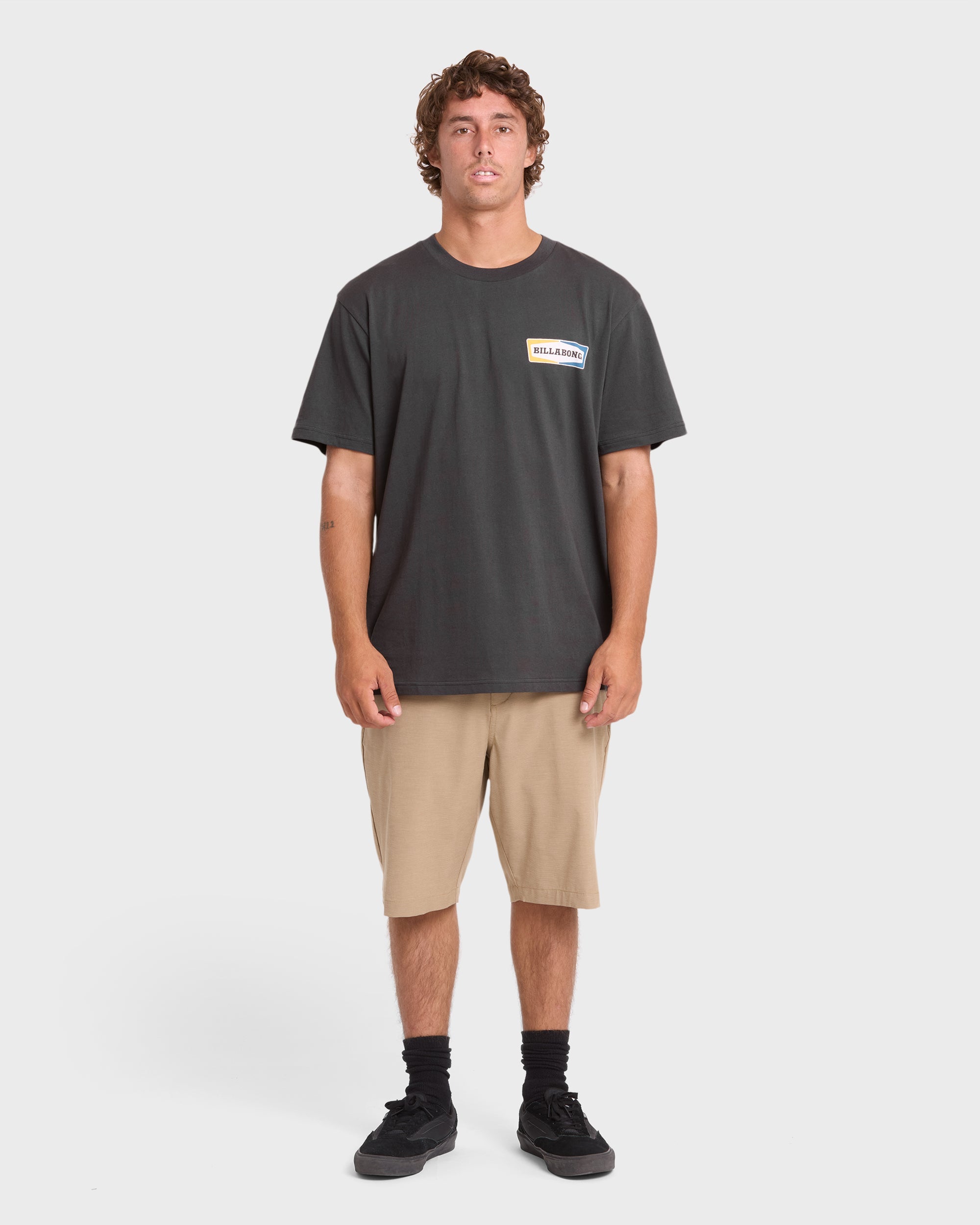 Walled Premium Short Sleeve Knit T-Shirt - Raven