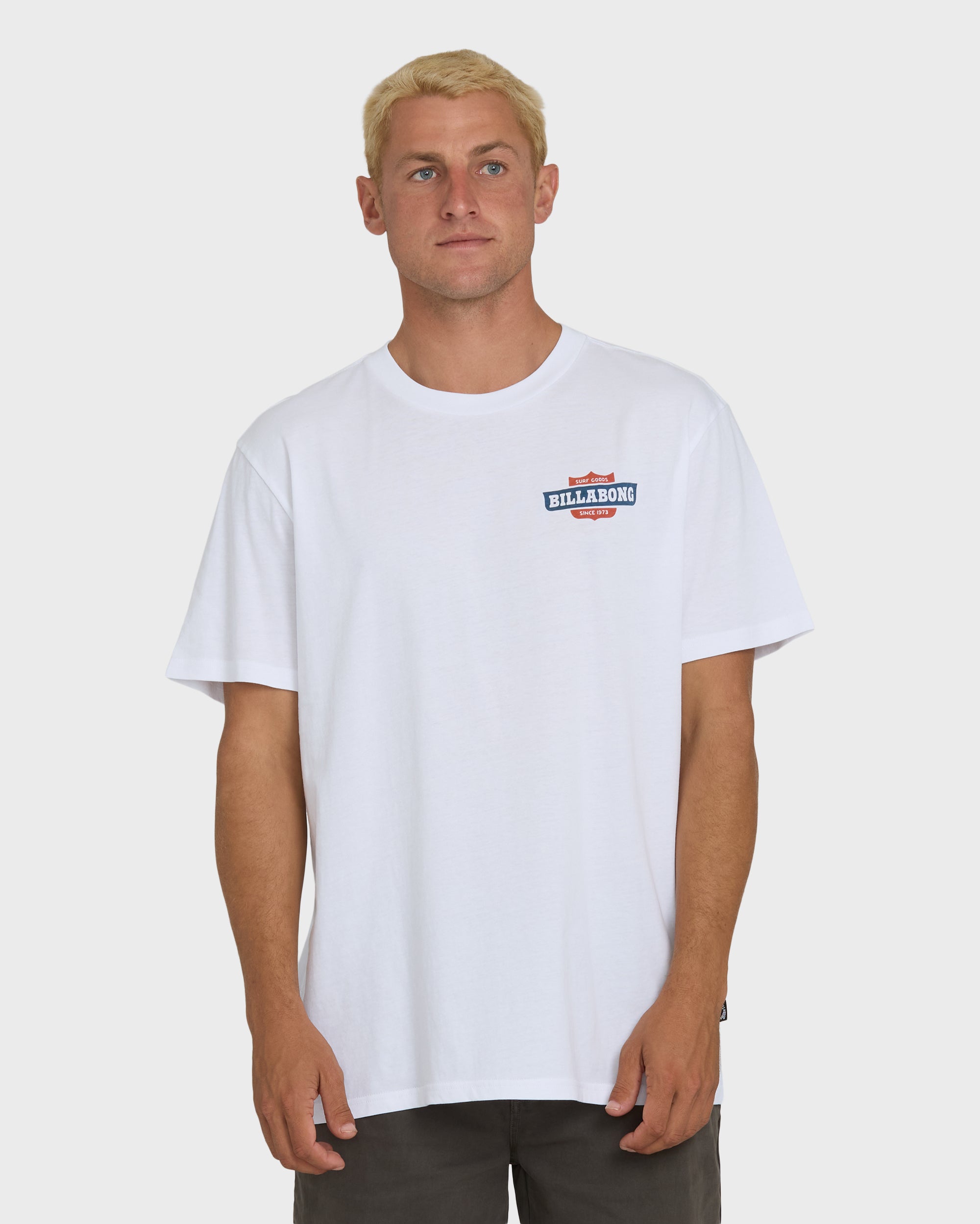 Walled Premium Short Sleeve Knit T-Shirt - White