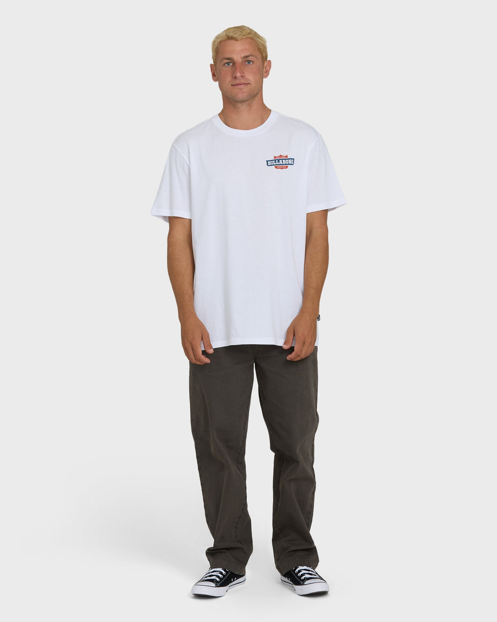 Walled Premium Short Sleeve Knit T-Shirt - White