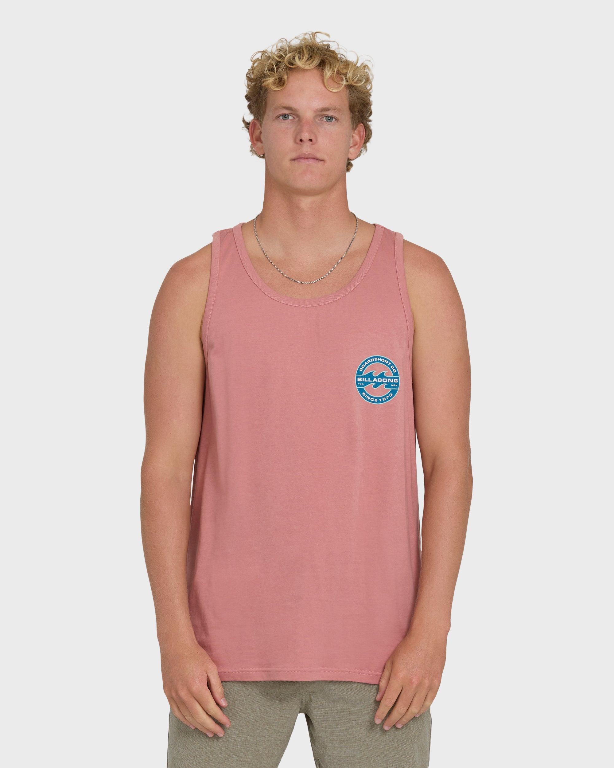 Hollow Fill Premium Tank Top - Ash Rose