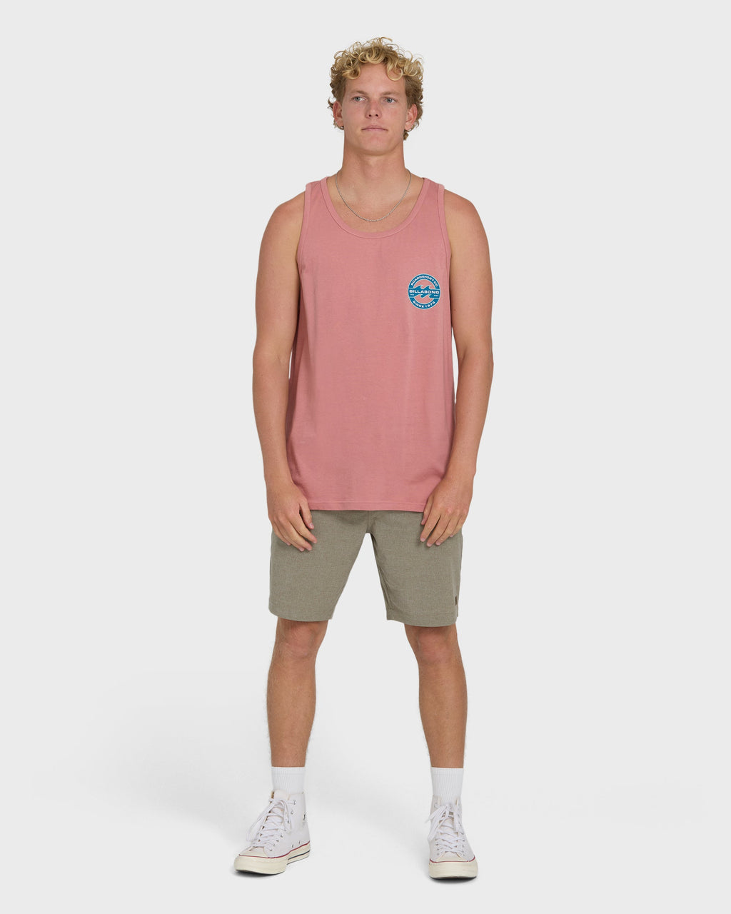 Hollow Fill Premium Tank Top - Ash Rose