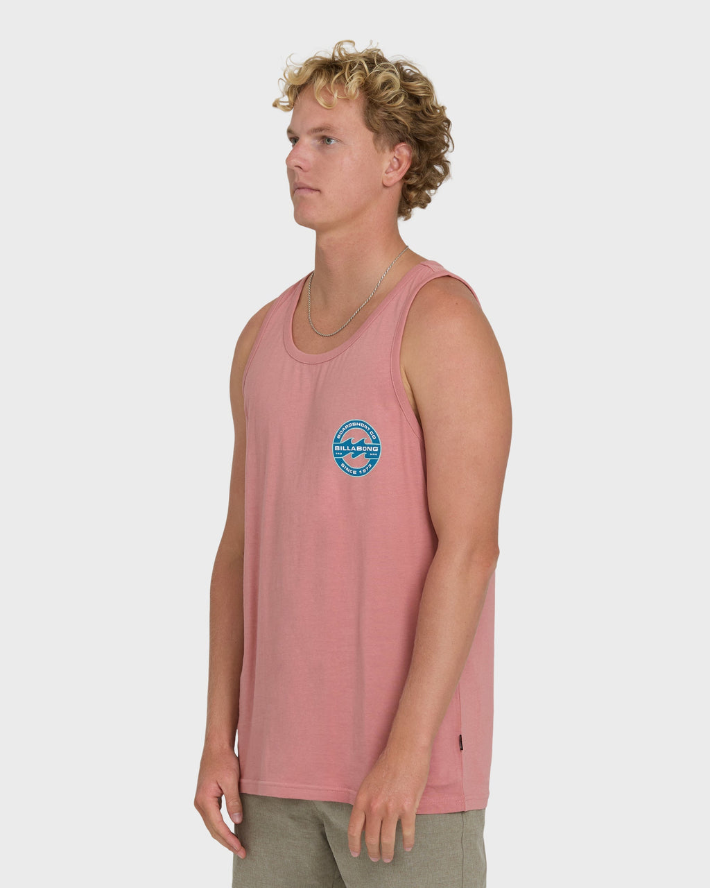 Hollow Fill Premium Tank Top - Ash Rose