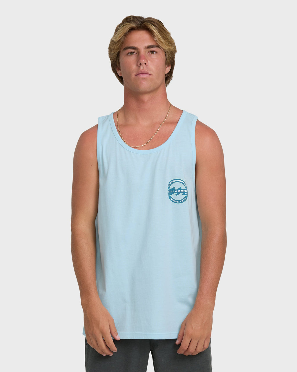 Hollow Fill Premium Tank Top - Coastal Blue