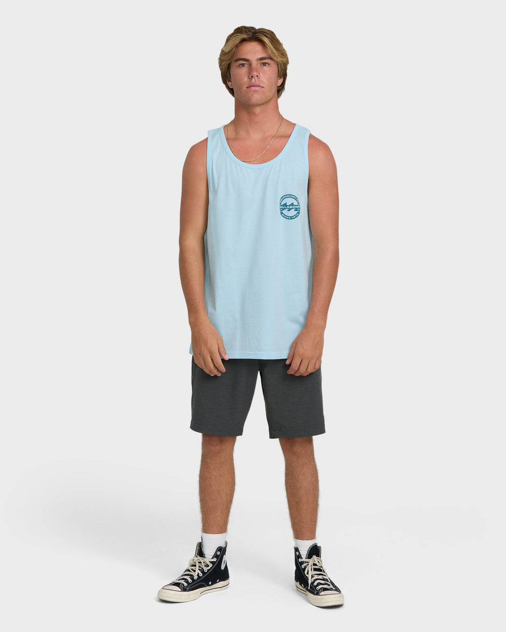 Hollow Fill Premium Tank Top - Coastal Blue
