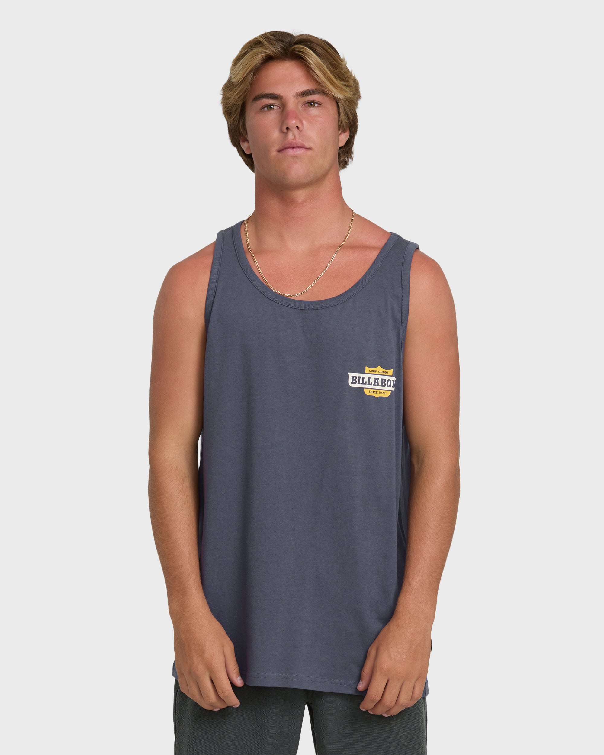 Walled Premium Tank Top - Graystone
