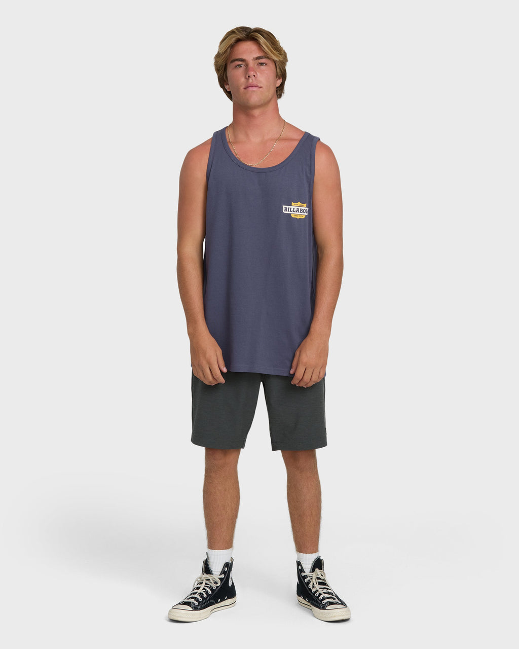 Walled Premium Tank Top - Graystone