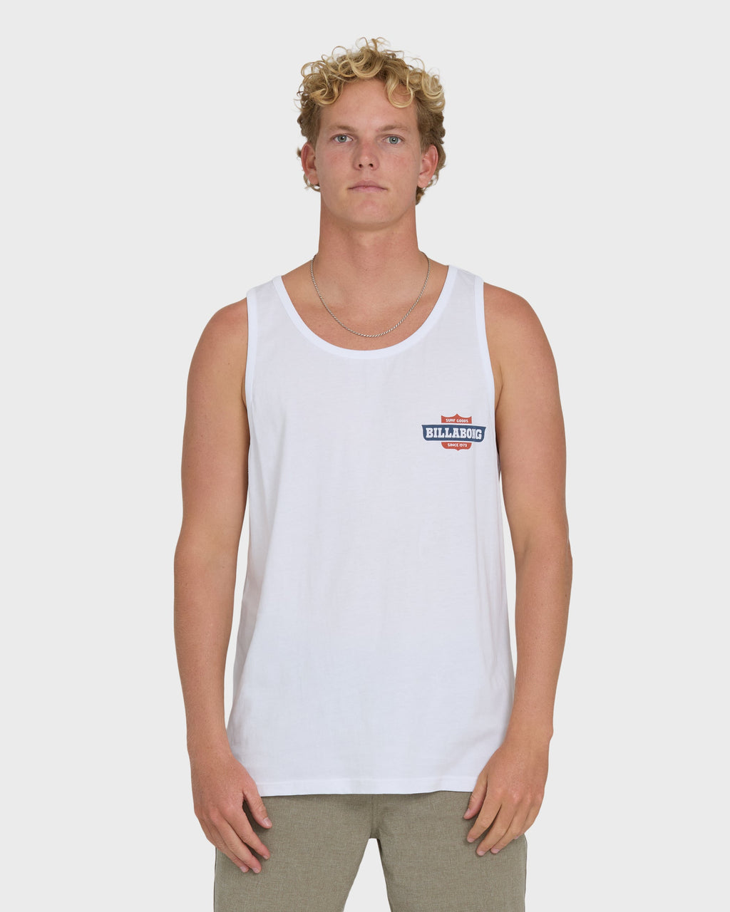 Walled Premium Tank Top - White