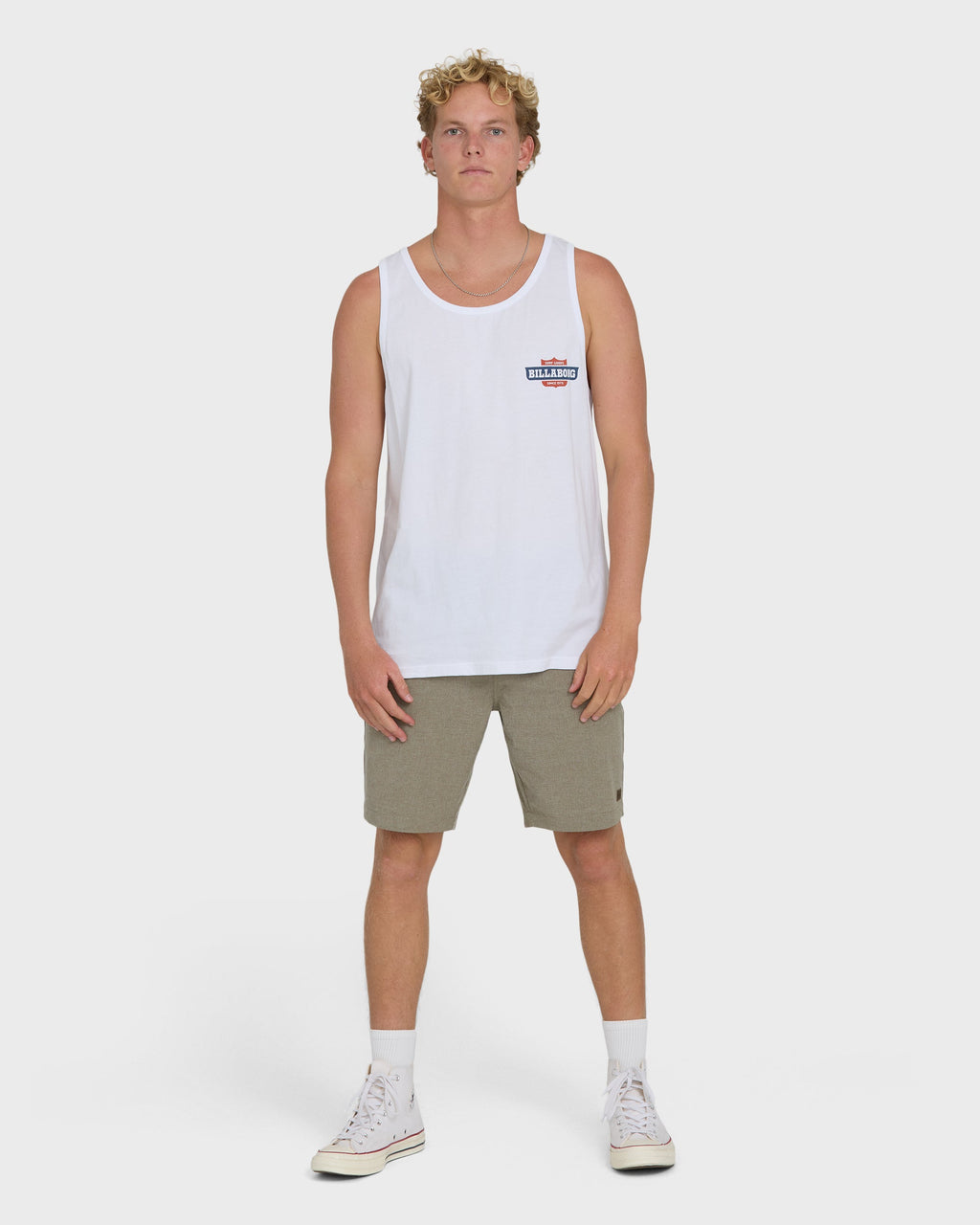 Walled Premium Tank Top - White