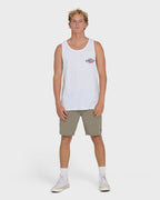 Walled Premium Tank Top - White