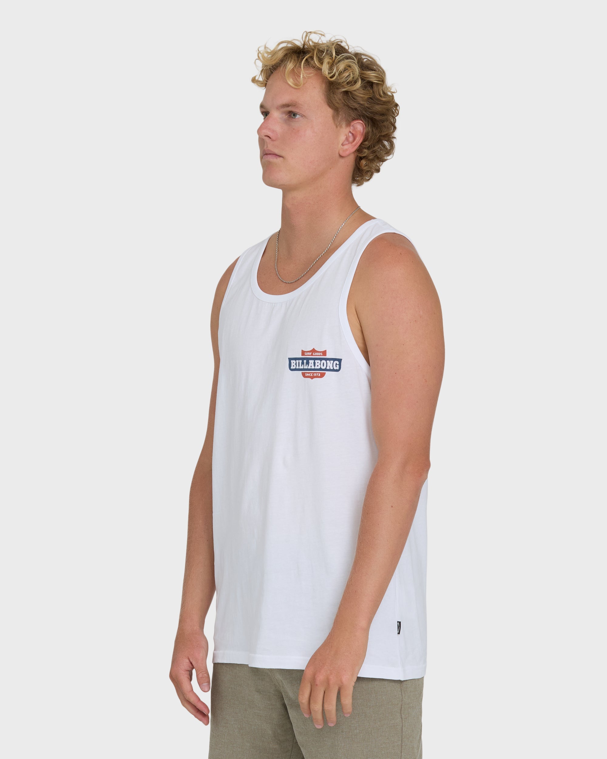 Walled Premium Tank Top - White