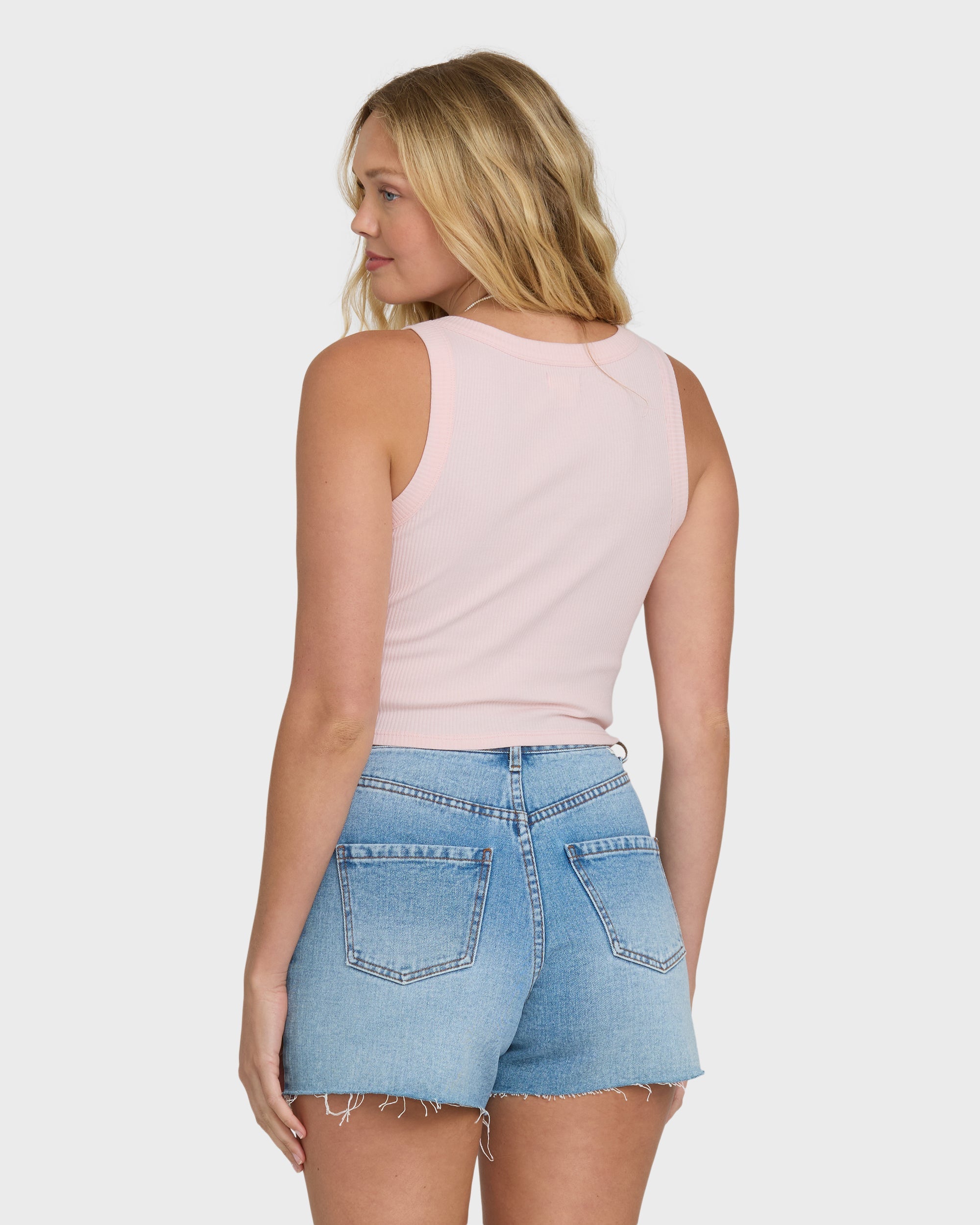 Rerun Tank Top - Rosewater
