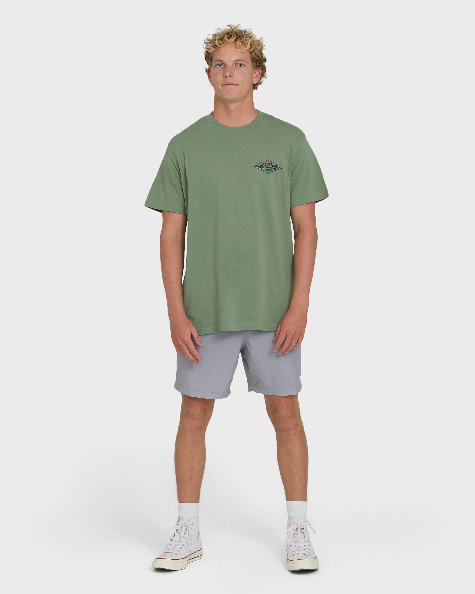 A/Div Arch Premium Short Sleeve Knit T-Shirt - Hedge Green
