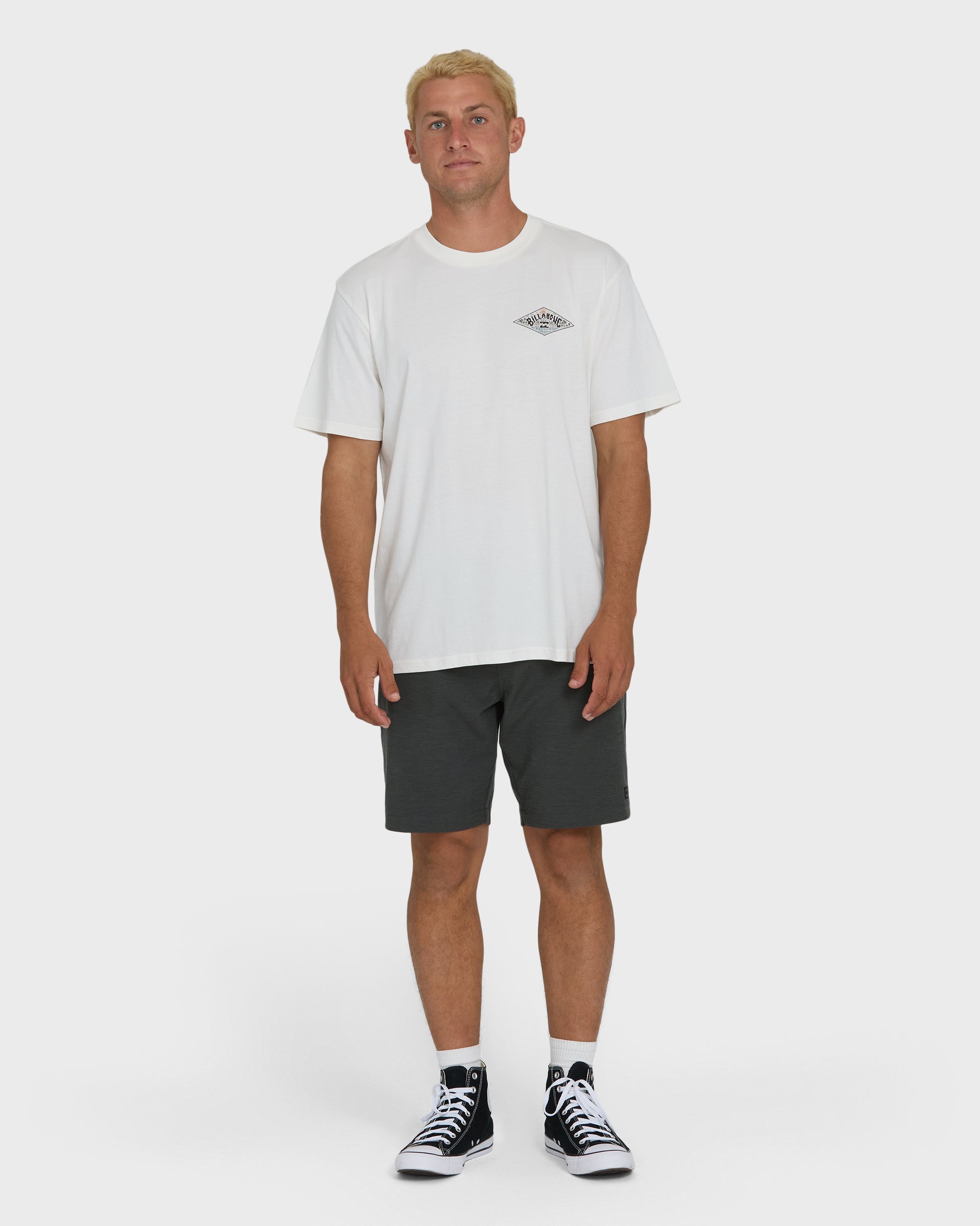 A/Div Arch Premium Short Sleeve Knit T-Shirt - Off White