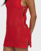 Rising Tides Cover-Up Dress - Fiesta Red