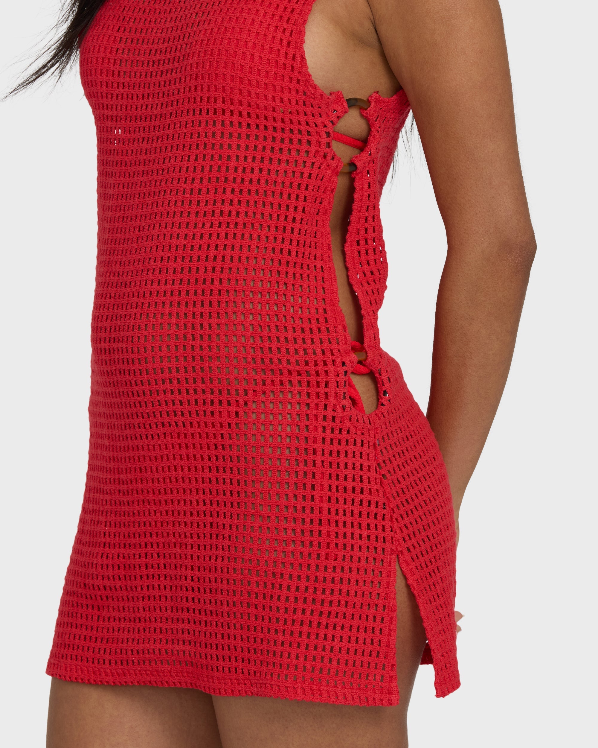 Rising Tides Cover-Up Dress - Fiesta Red