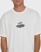 Bad Dog Cherub OG Knit Short Sleeve T-Shirt - Off White