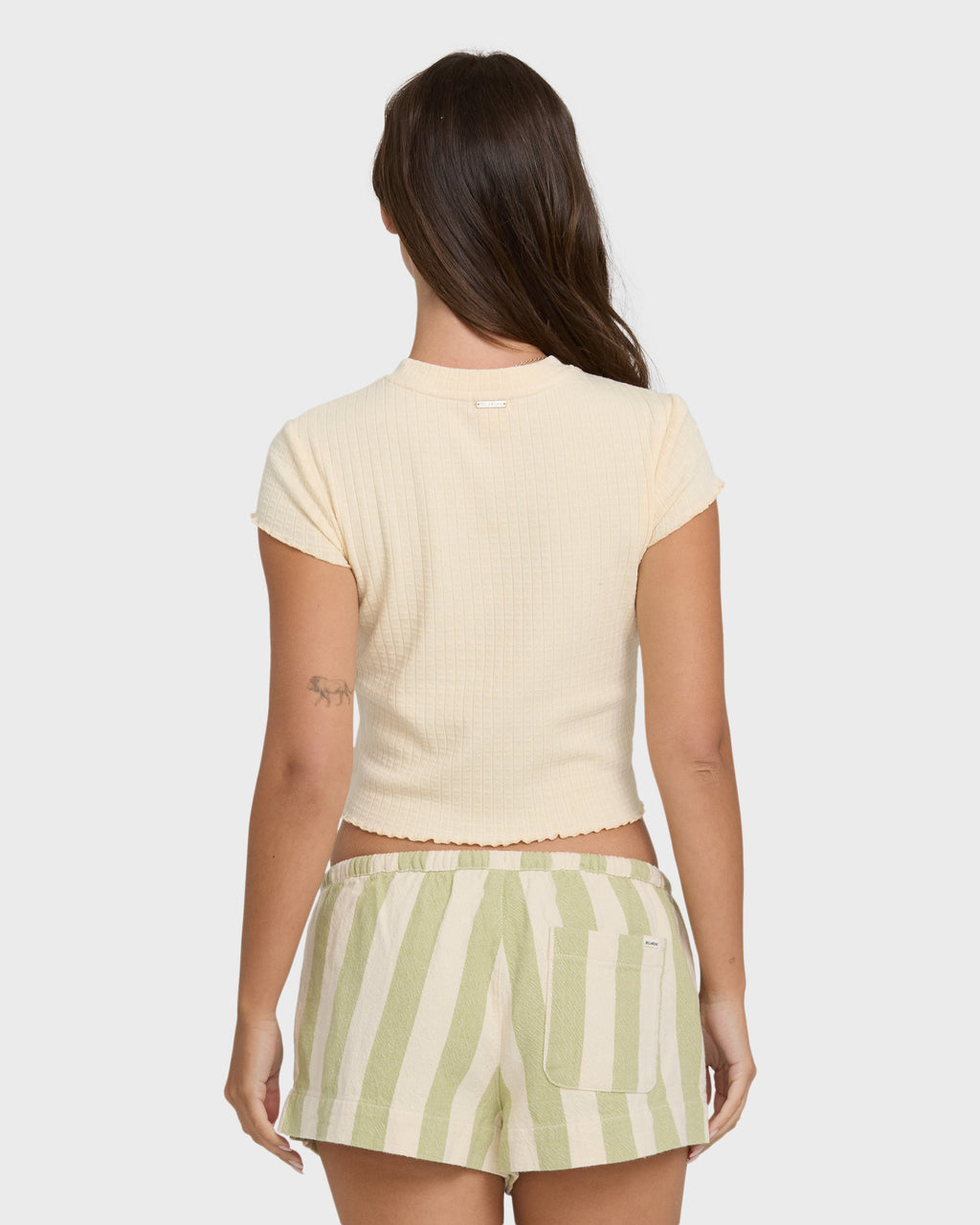 Shelly Short Sleeve Knit T-Shirt - Dove