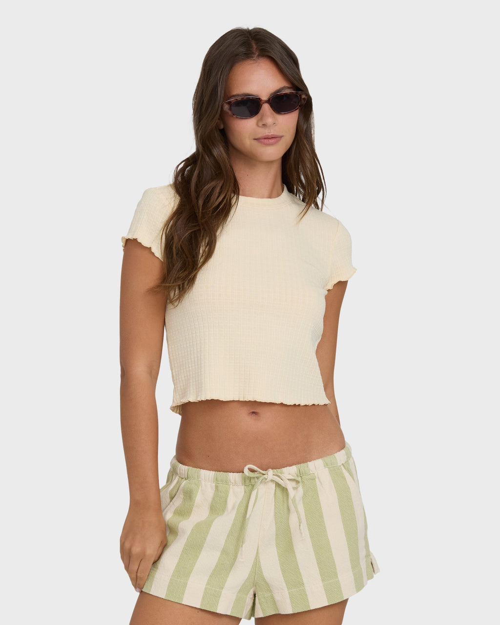 Shelly Short Sleeve Knit T-Shirt - Dove