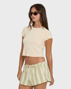 Shelly Short Sleeve Knit T-Shirt - Dove
