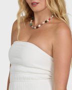 In The Sky Midi Dress - Salt Crystal