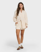 Wanderer Long Sleeve Woven Shirt - Dove