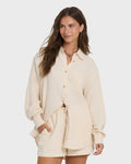 Wanderer Long Sleeve Woven Shirt - Dove
