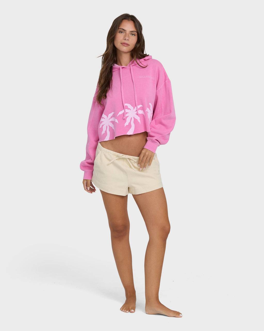 Low Tide Solid Woven Shorts - White Cap