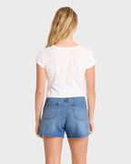 Riley Cut-Off Denim Shorts - Pacific Wash