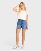 Riley Cut-Off Denim Shorts - Pacific Wash