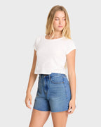 Riley Cut-Off Denim Shorts - Pacific Wash
