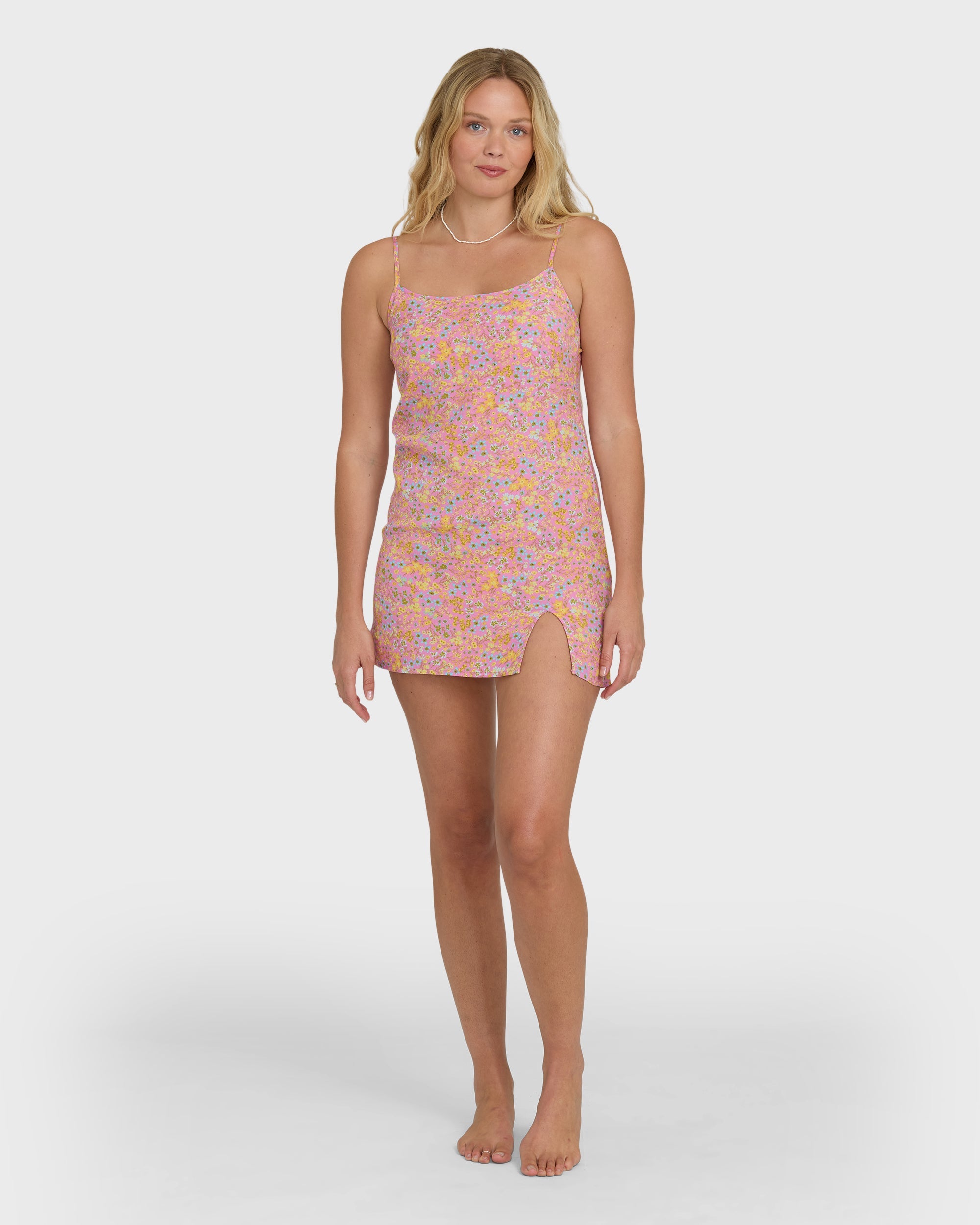 Tidal Crush Mini Dress - Party Pink
