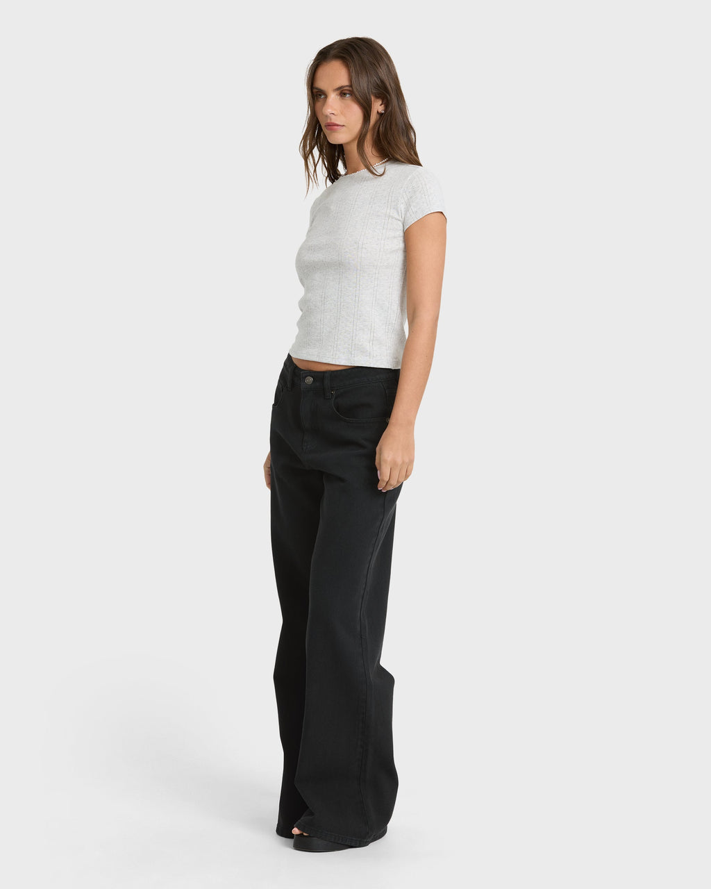 Free Fall Flare Jeans - Black