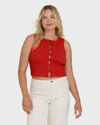 Kelsey Tank Top - Fiesta Red