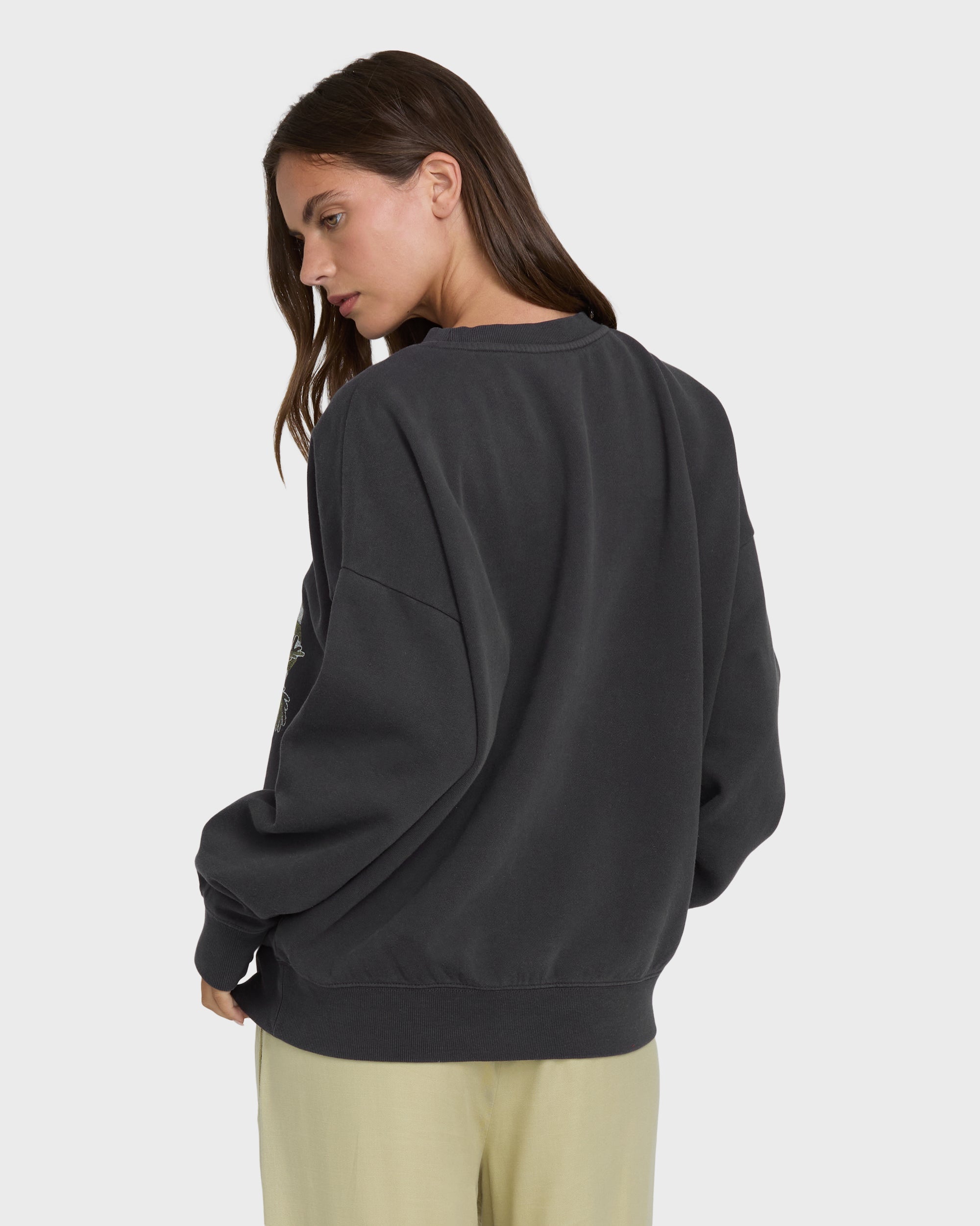Echo Crewneck Sweatshirt - Black Sands