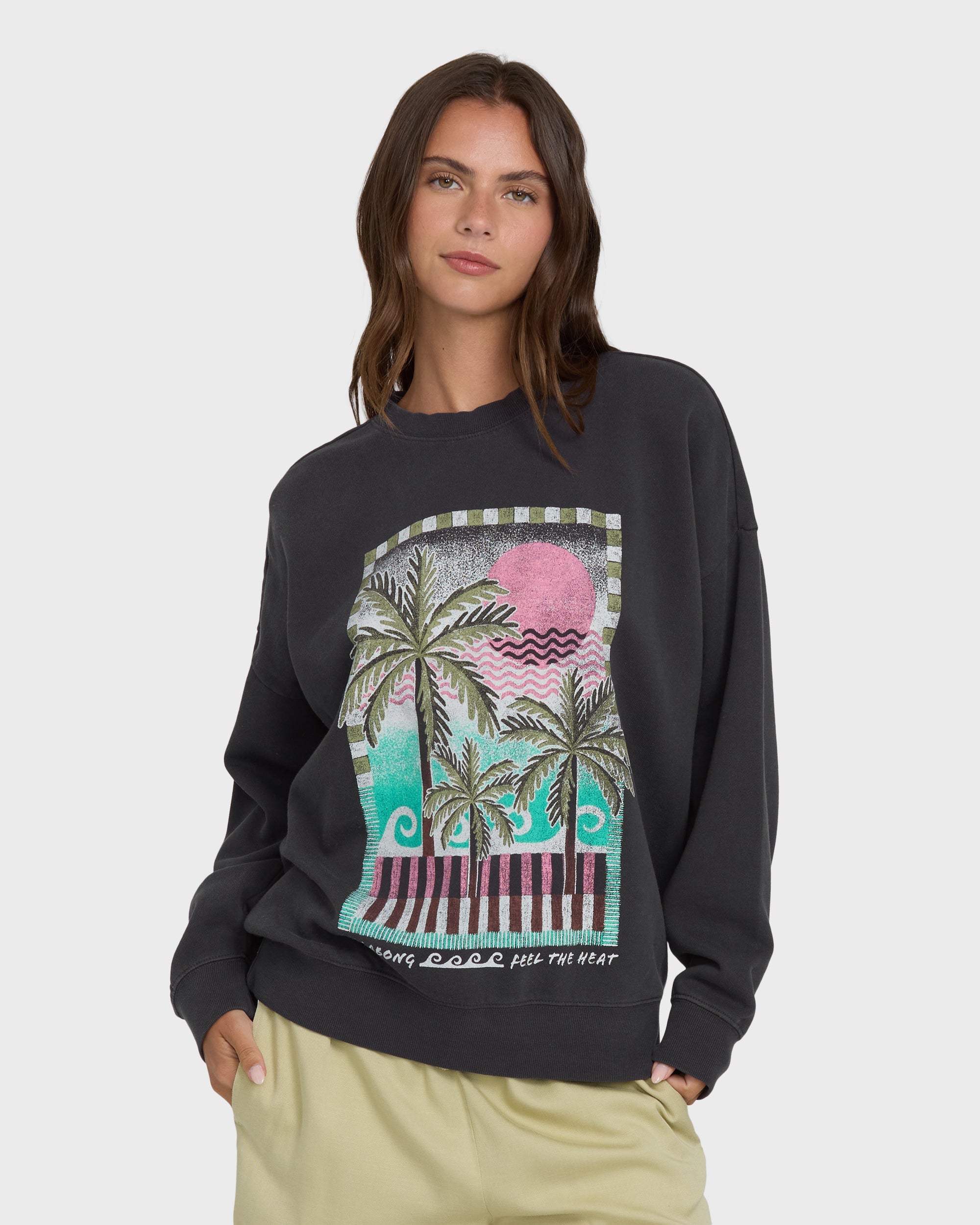 Echo Crewneck Sweatshirt - Black Sands