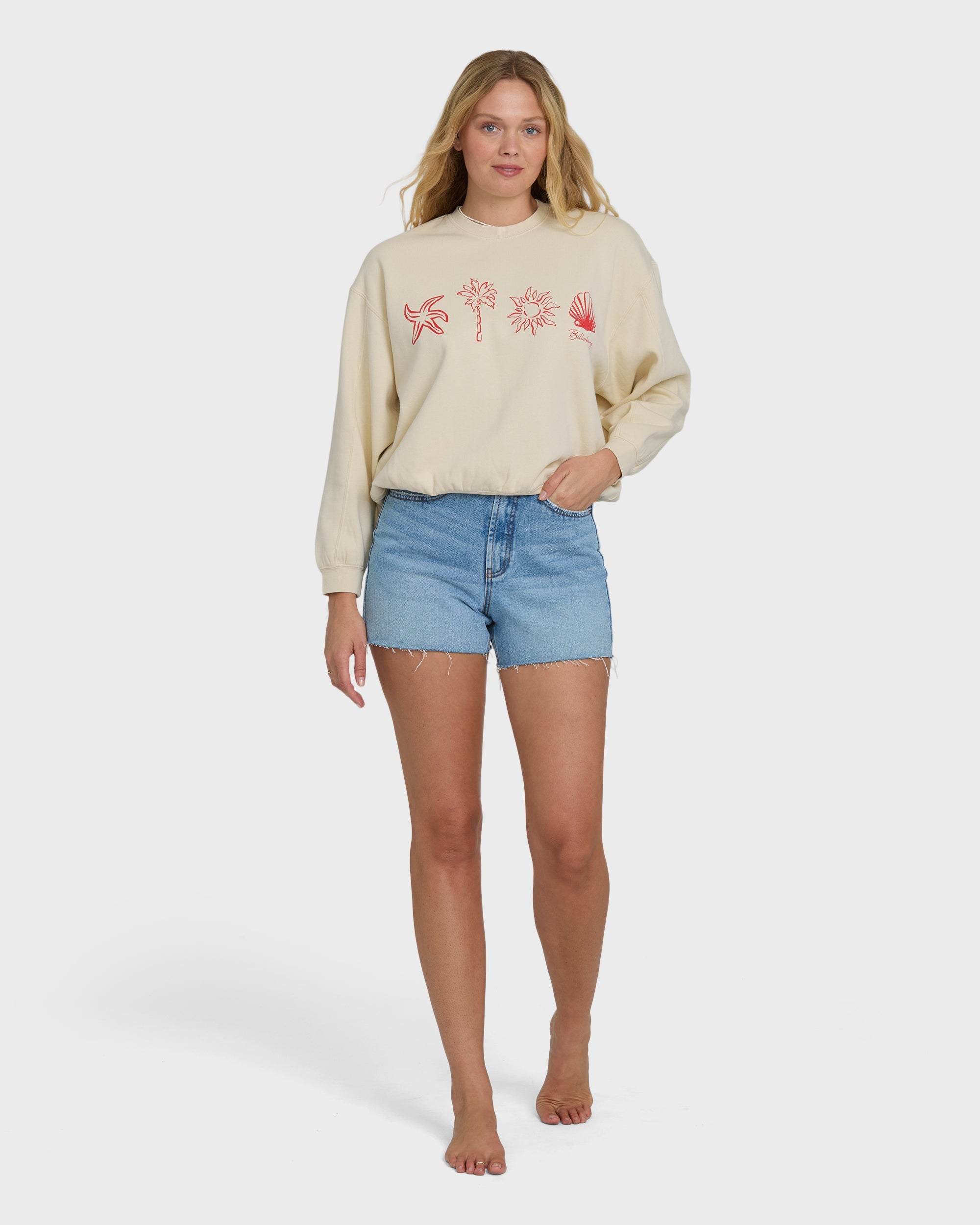 Treasure Cay Crewneck Sweatshirt - White Cap