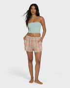 Keep It Simple 2 Tube Sleeveless Woven Shirt - Clearwater