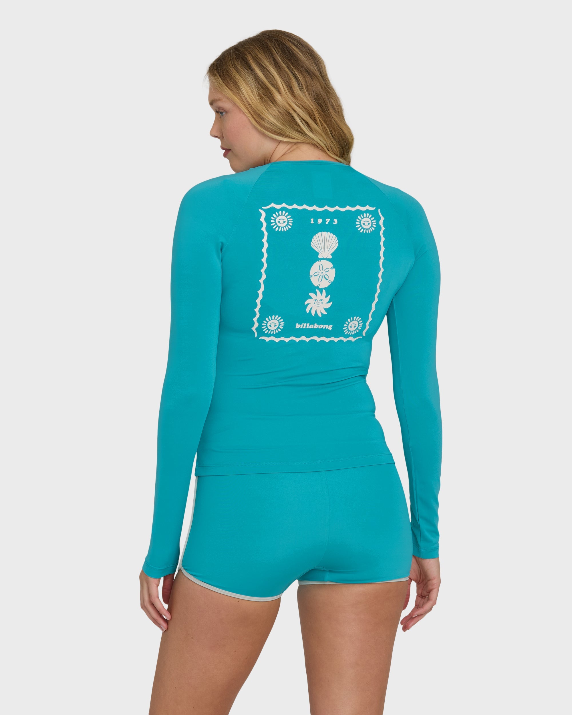 Sol Searcher 50 UPF Long Sleeve Rashguard - Bright Marine