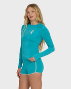 Sol Searcher 50 UPF Long Sleeve Rashguard - Bright Marine