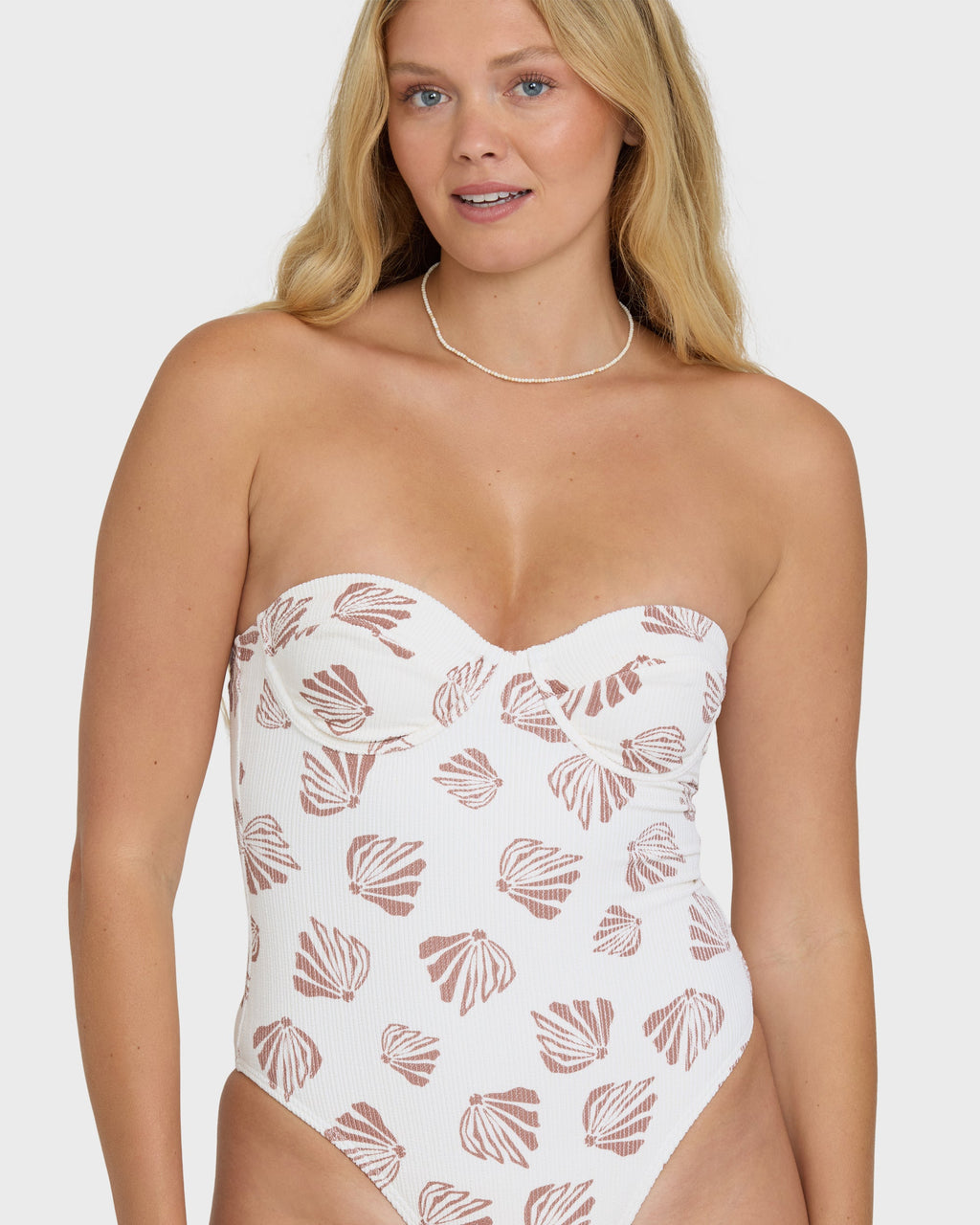 Sandy Shells Hailey One Piece Swimsuit - Salt Crystal