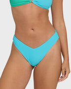 Sunrays V Hike Bikini Bottoms - Ocean Spray