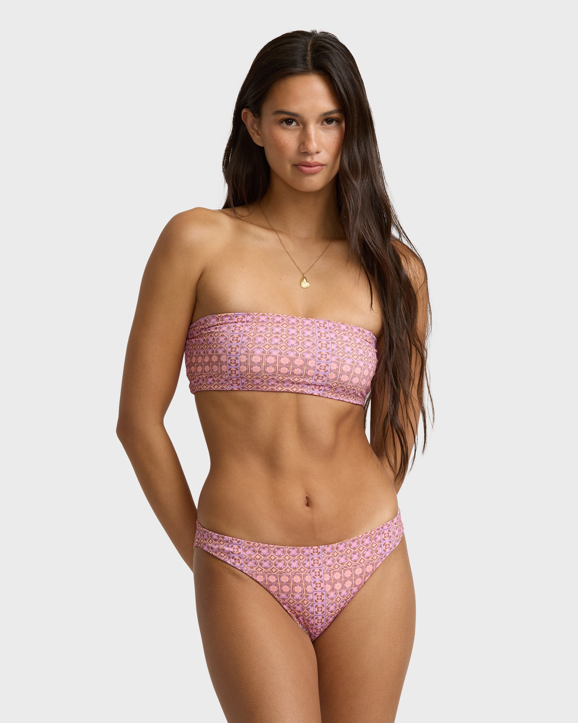 Dreamy Daze Tropic Reversible Bikini Bottoms - Sweet Lilac