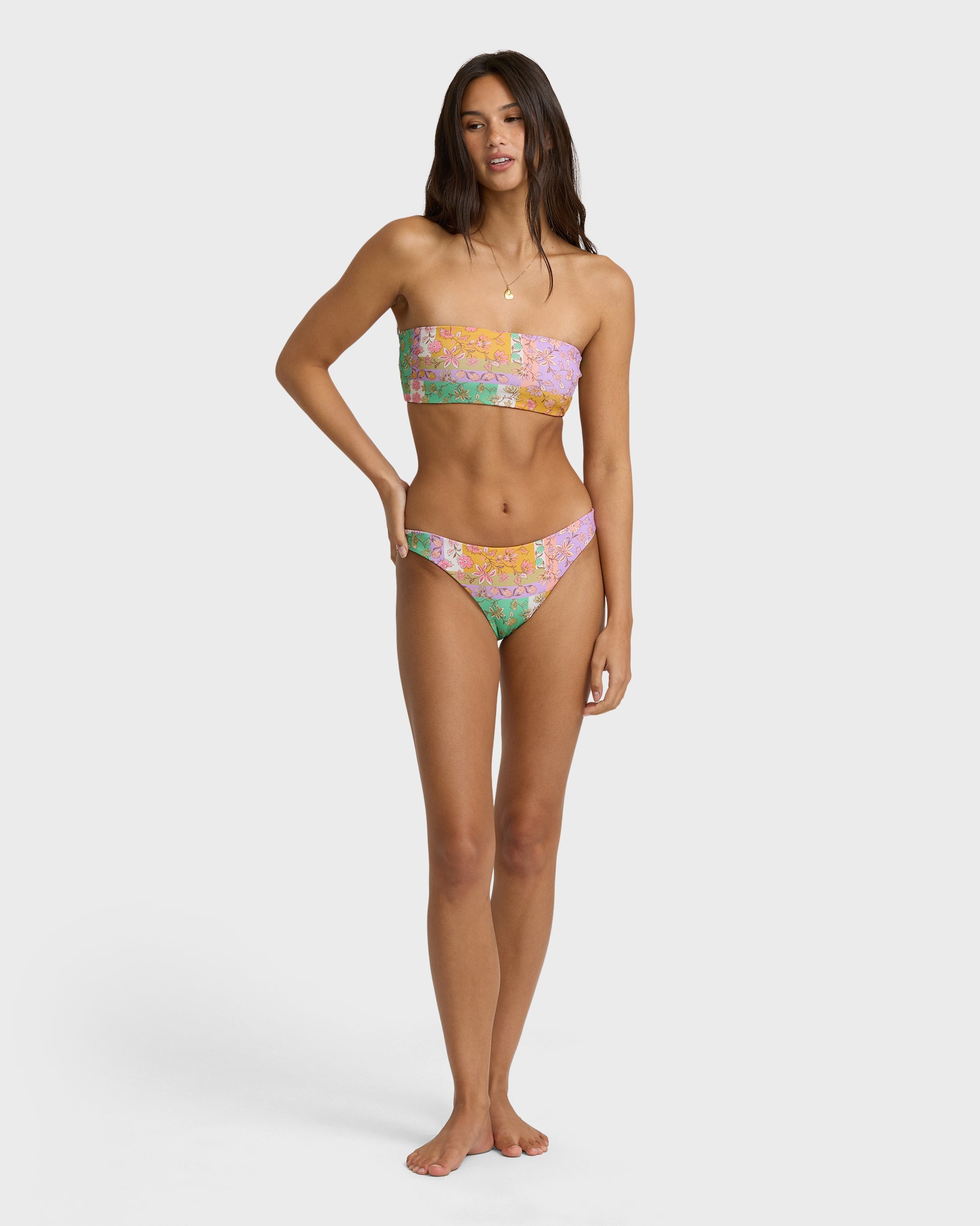 Dreamy Daze Tropic Reversible Bikini Bottoms - Sweet Lilac