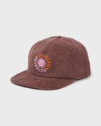 Grandpa Corduroy Snapback Hat - Espresso