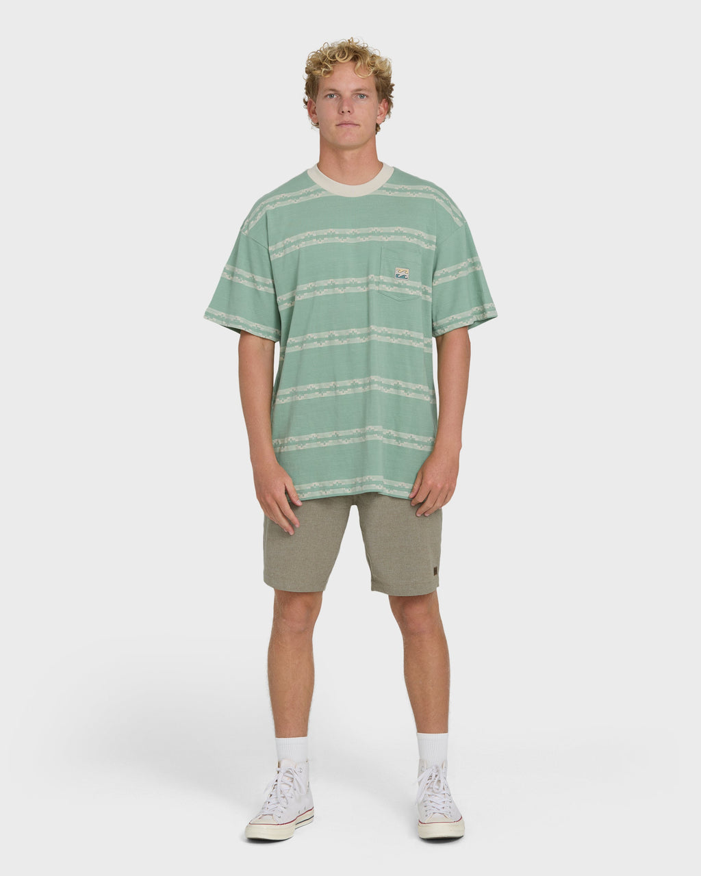 Baxter Short Sleeve Knit T-Shirt - Granite Green