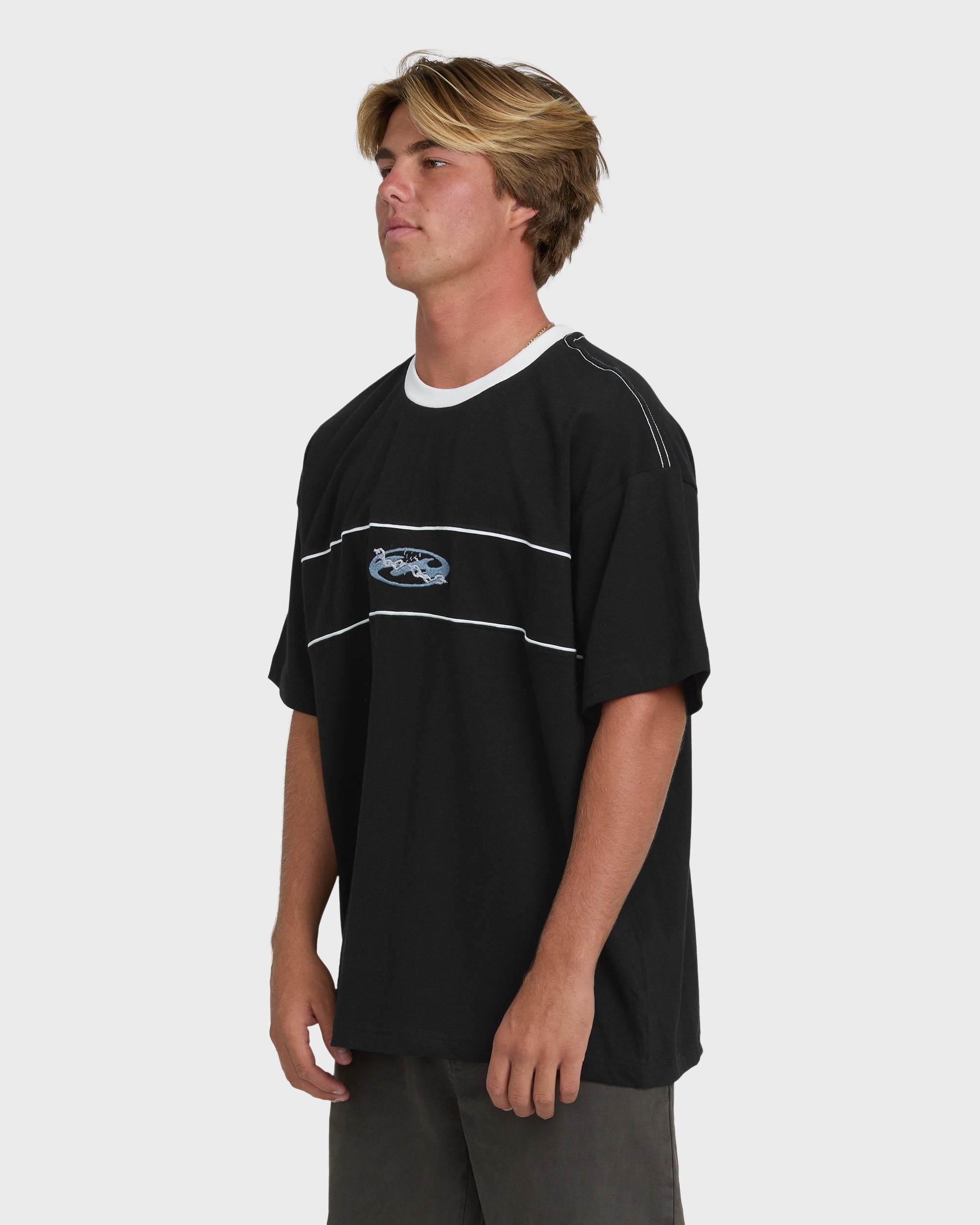 Bad Dog Precision Short Sleeve Knit T-Shirt - Black