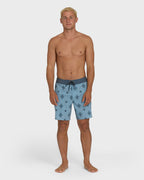 Good Times Pro 18 Boardshorts - Blue Fog