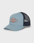 Walled Trucker Hat - Blue Fog