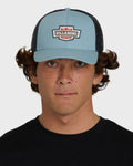 Walled Trucker Hat - Blue Fog