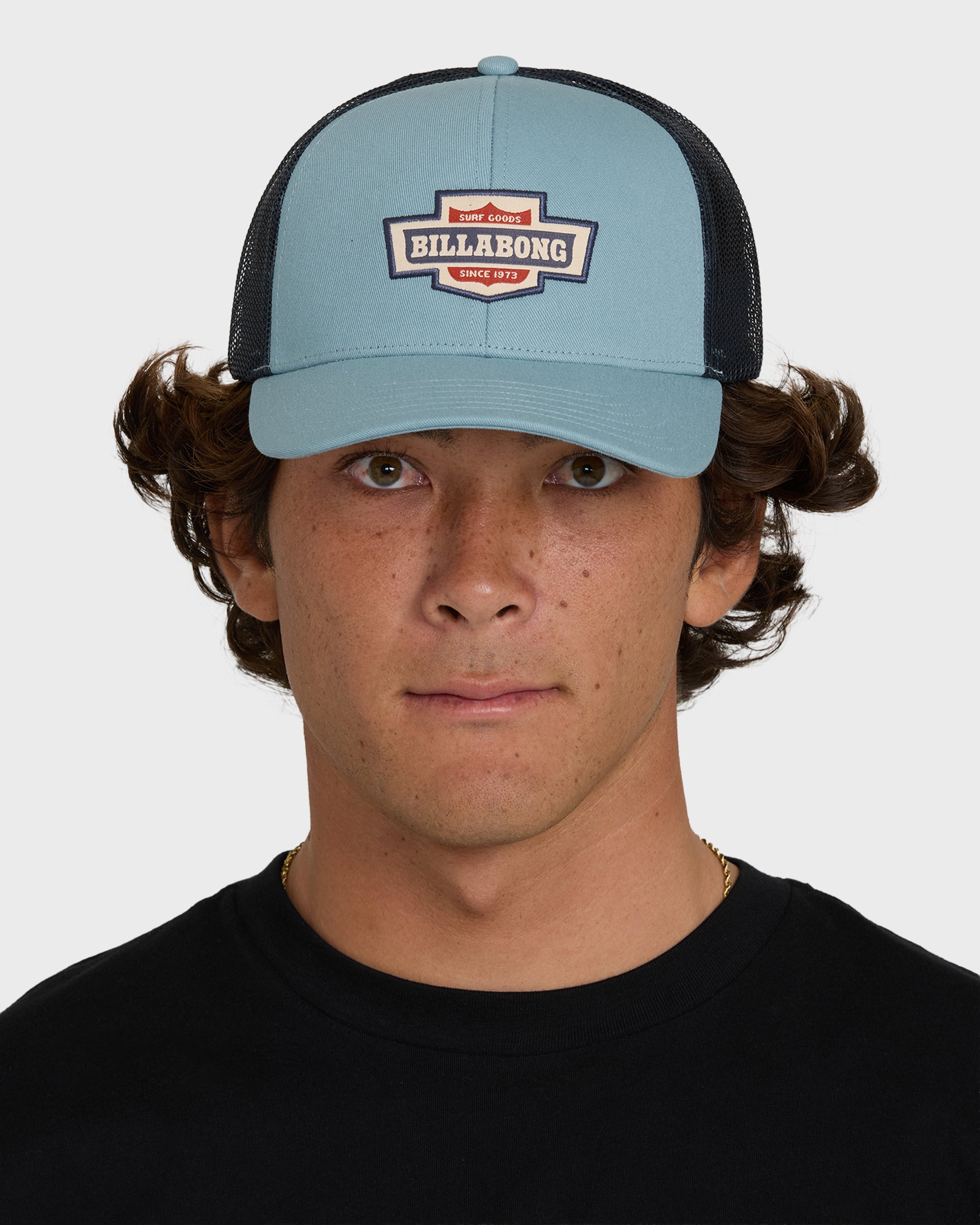 Walled Trucker Hat - Blue Fog